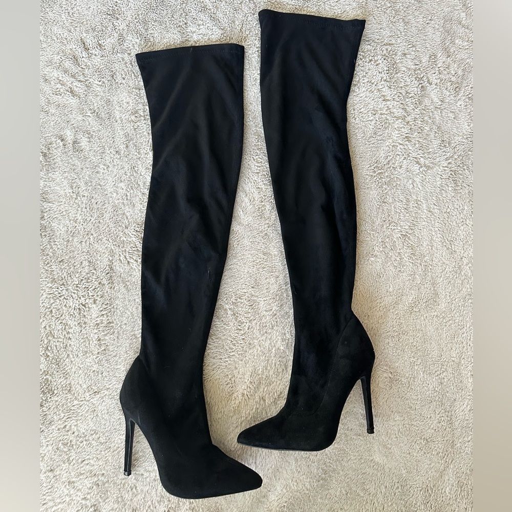 Over The Knee Pointed Boots